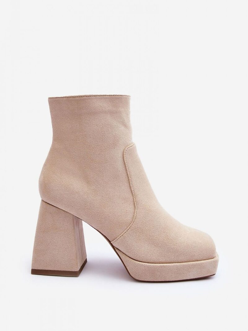 Botki Model Abnous NS293P Light Biege - Step in style - obrazek 3